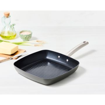 Murray keramische grillpan 26 CM - RVS greep