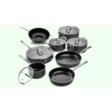 Victoria Forged Chef Totaal Pannenset 8 delig - RVS grepen